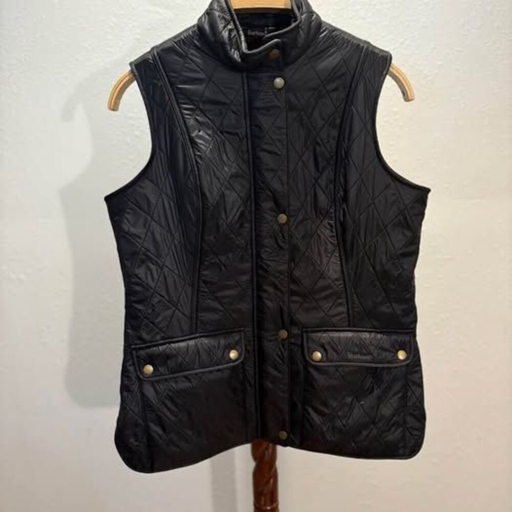 Authentic BARBOUR Wray Gilet Quilted Vest Black - Women’s US 10 / UK 14